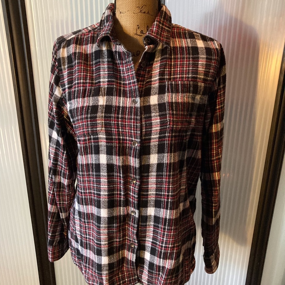 Ladies Woolrich Long Sleeve Button Down Flannel S… - image 6